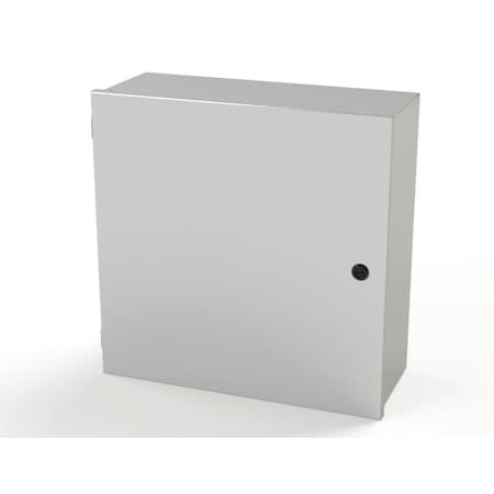 Saginaw Control & Engineering 1/4 Turn Latch Electrical Enclosures, 20 in H, 8 in D, 20 in W, NEMA 1, Carbon Steel SCE-20N2008LP